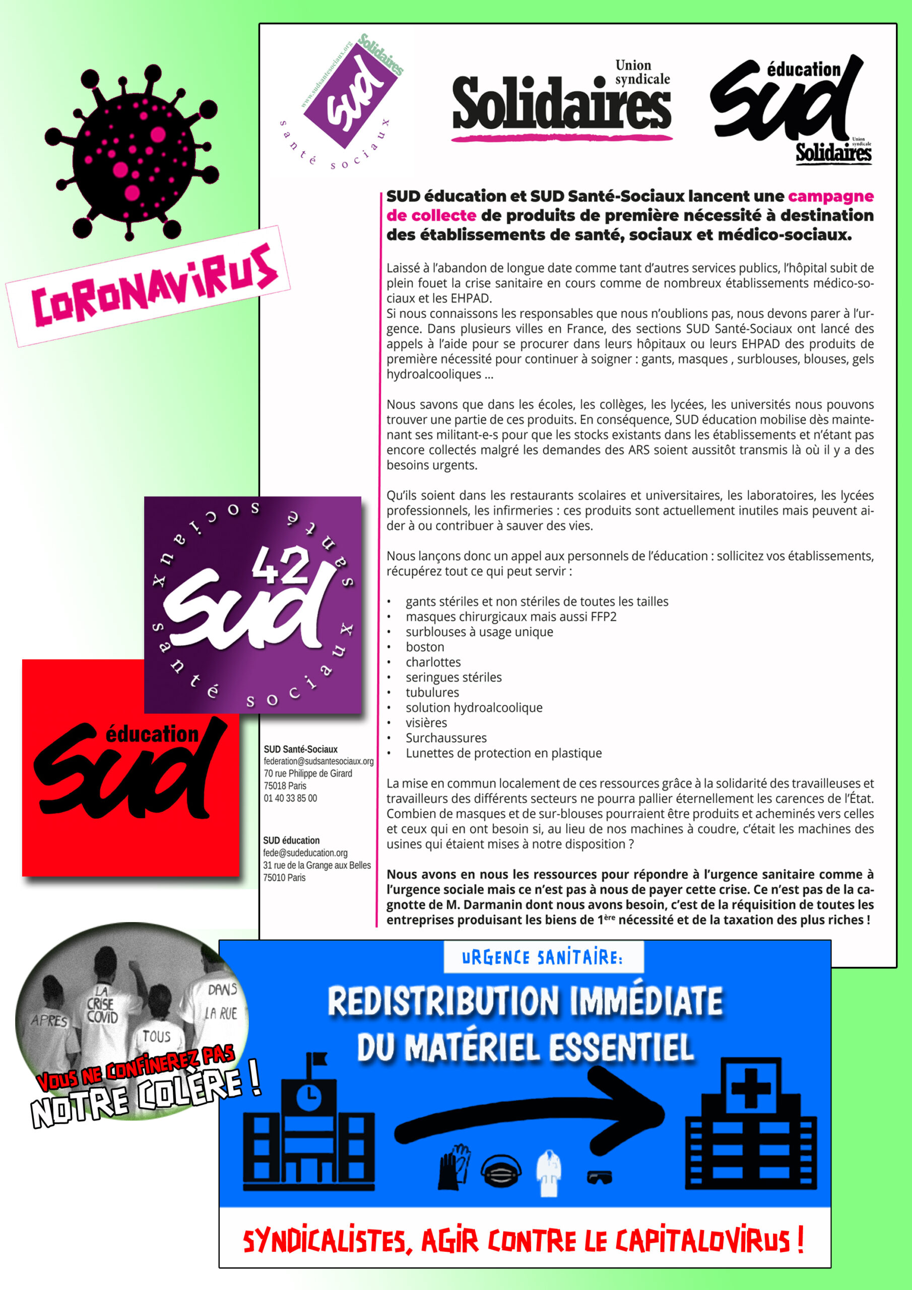 2020 04 14 Communication 3 SUD Santé Sociaux Loire 14 04 2020